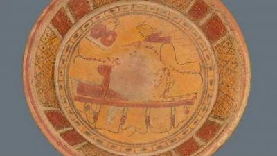 En la ruta del Tren Maya, investigadores descubren un plato milenario con la representación de una entidad sobrenatural