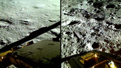 La nave de la India da un pequeño salto en la Luna