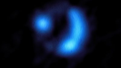 La detección más lejana del campo magnético de una galaxia