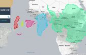 The True Size Of: Mapa interactivo para comparar el tamaño de los países