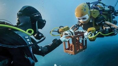 Científicos chinos diseñan robot submarino adhesivo capaz de deslizarse rápidamente