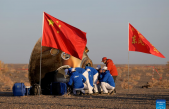 Astronautas chinos de Shenzhou-16 regresan a la Tierra sanos y salvos