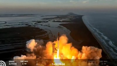 Despega con éxito la Starship, el cohete espacial más potente de la historia