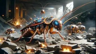 Desarrollan un enjambre de cucarachas cyborgs controladas por IA para misiones peligrosas
