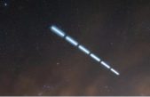 Cohete de SpaceX deja inquietante línea punteada en el cielo